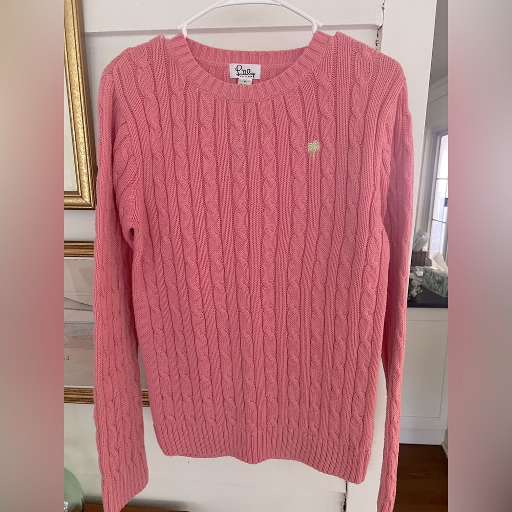 Lilly Pulitzer Cotton Cable Knit Sweater
Size Small